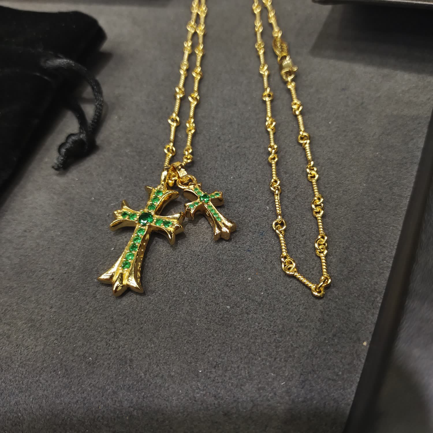 Chrome Hearts Chronicle Cross Pendant Necklace